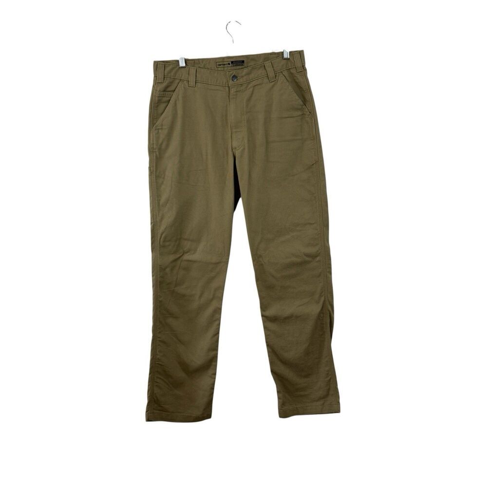 Carhartt 36X34 Relaxed Fit 38X34 ACTUAL Rugged Flex Work Pants Brown Mens